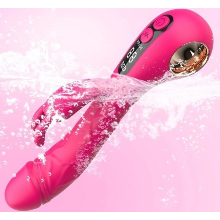 Vibro Rabbit SPOTBIT 14 x 3.7cm Rose Noir