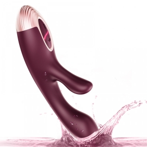 Vibro Rabbit KELLY 10 x 3.2cm Bordeaux