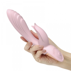 Vibro Rabbit TWIST VIBE 12 x 3.4cm Rose Doré