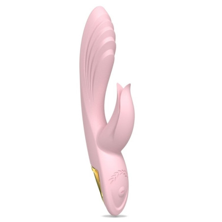 Vibro Rabbit TWIST VIBE 12 x 3.4cm Rose Doré