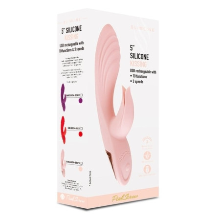 Vibro Rabbit TWIST VIBE 12 x 3.4cm Rose Doré
