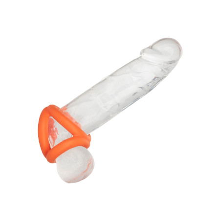 Ballstretcher en silicone ALPHA TRI-RING Orange de 38mm