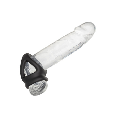 Ballstretcher en silicone ALPHA DUAL Noir de 37 mm