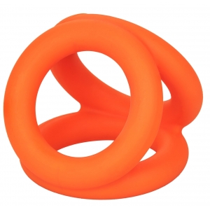 Ballstretcher en silicone ALPHA TRI-RING Orange de 38mm
