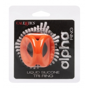 Ballstretcher en silicone ALPHA TRI-RING Orange de 38mm