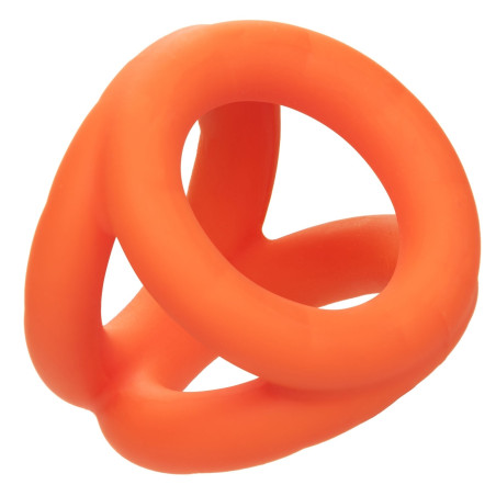 Ballstretcher en silicone ALPHA TRI-RING Orange de 38mm