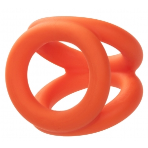 Ballstretcher en silicone ALPHA TRI-RING Orange de 38mm