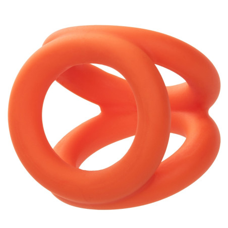 Ballstretcher en silicone ALPHA TRI-RING Orange de 38mm
