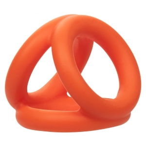 Ballstretcher en silicone ALPHA TRI-RING Orange de 38mm