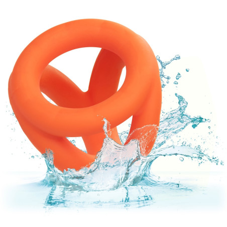 Ballstretcher en silicone ALPHA TRI-RING Orange de 38mm