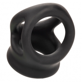 Ballstretcher en silicone ALPHA DUAL Noir de 37 mm