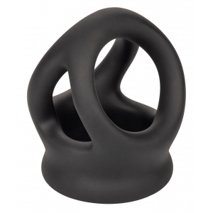 Ballstretcher en silicone ALPHA DUAL Noir de 37 mm