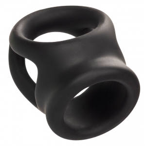 Ballstretcher en silicone ALPHA DUAL Noir de 37 mm