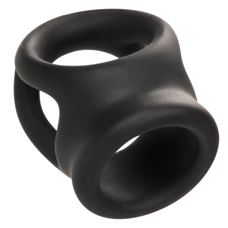 Ballstretcher en silicone ALPHA DUAL Noir de 37 mm