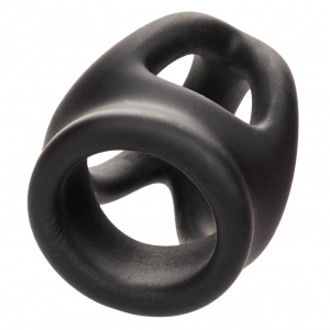 Ballstretcher en silicone ALPHA DUAL Noir de 37 mm