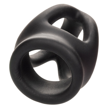Ballstretcher en silicone ALPHA DUAL Noir de 37 mm