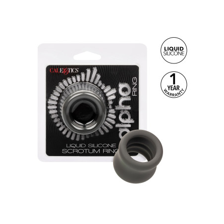 Ballstretcher silicone ALPHA SCROT Gris Hauteur 45 mm