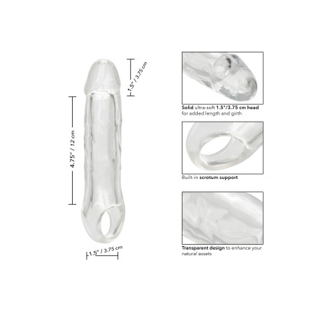 Gaine de pénis PERFORMANCE MAXX Transparente de 15 cm