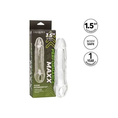 Gaine de pénis PERFORMANCE MAXX Transparente de 15 cm
