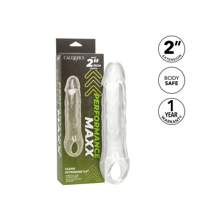 Gaine de pénis PERFORMANCE MAXX 18 cm Couleur Transparente