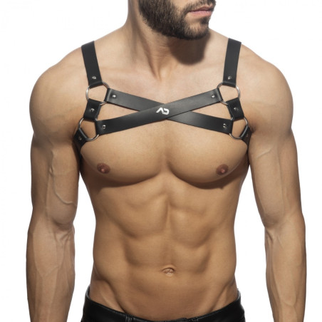 Harnais en cuir X-CROSS de AD Fetish