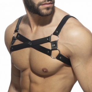 Harnais en cuir X-CROSS de AD Fetish