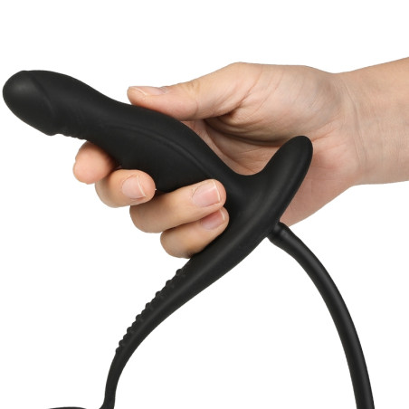 Plug gonflable avec Cockring INFASS 11 x 3 cm