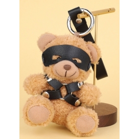 Ours Peluche Porte-Clés BEARI HARNESS Noir Marron 2