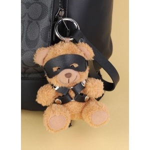 Ours Peluche Porte-Clés BEARI HARNESS Noir Marron
