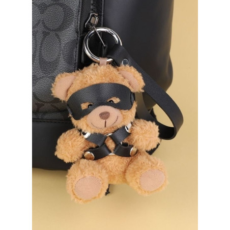 Ours Peluche Porte-Clés BEARI HARNESS Noir Marron