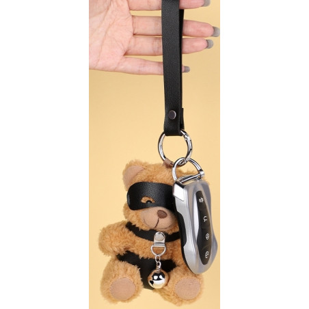Ours Peluche Porte-Clés BEARI BELL Noir marron