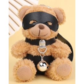 Ours Peluche Porte-Clés BEARI BELL Noir marron 2