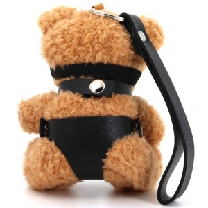 Ours Peluche Porte-Clés BEARI BELL Noir marron