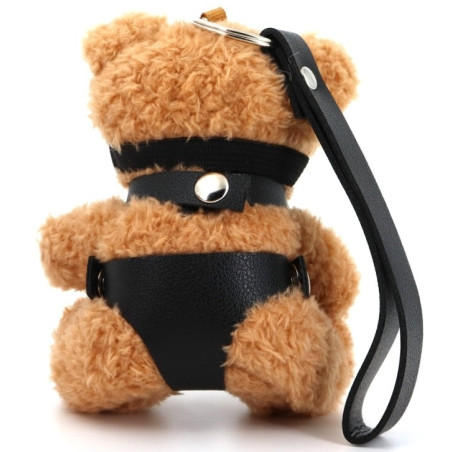 Ours Peluche Porte-Clés BEARI BELL Noir marron