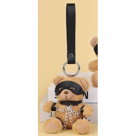 Ours Peluche Porte-Clés BEARI CHAIN Noir Marron