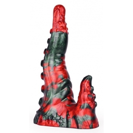 Gode Fantasy BUKOLIX 16 x 5cm Noir et Rouge Veiné 2