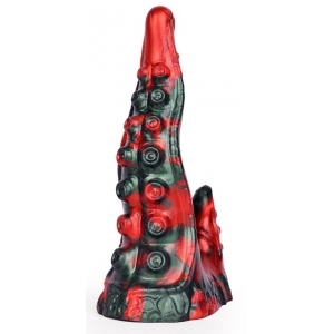 Gode Fantasy BUKOLIX 16 x 5cm Noir et Rouge Veiné