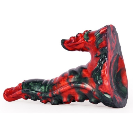 Gode Fantasy BUKOLIX 16 x 5cm Noir et Rouge Veiné