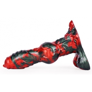 Gode Fantasy CALIORIX 20.5 x 7cm Noir et Rouge