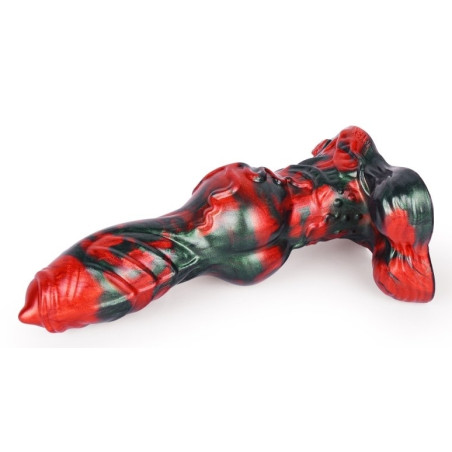 Gode Fantasy CALIORIX 20.5 x 7cm Noir et Rouge