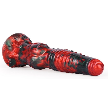 Gode Fantasy GAKARIX 20 x 5.5cm Noir et Rouge Mat