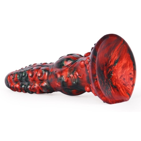 Gode Fantasy GAKARIX 20 x 5.5cm Noir et Rouge Mat