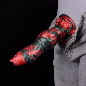 Gode Fantasy FLORIX 20 x 7cm Noir et Rouge