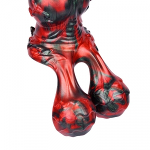 Gode Fantasy EKURIX 17 x 7.5cm Noir et Rouge Mat