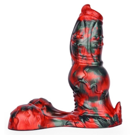 Gode Fantasy EKURIX 17 x 7.5cm Noir et Rouge Mat