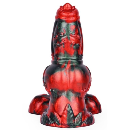 Gode Fantasy EKURIX 17 x 7.5cm Noir et Rouge Mat
