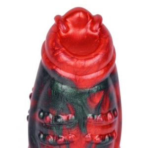 Gode Fantasy EKURIX 17 x 7.5cm Noir et Rouge Mat