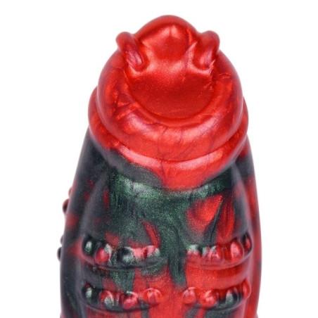 Gode Fantasy EKURIX 17 x 7.5cm Noir et Rouge Mat