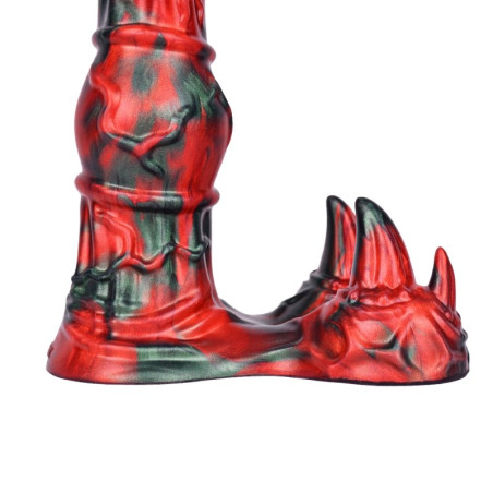 Gode Fantasy JOFORTIX 23 x 7cm Noir et Rouge Mat