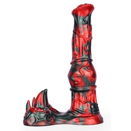 Gode Fantasy JOFORTIX 23 x 7cm Noir et Rouge Mat 2
